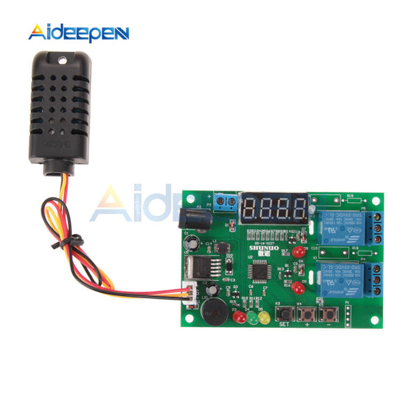Humidity Control Module DC 5 24V LED Digital Temperature Humidity Controller Control Module Th ...