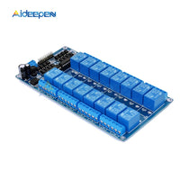 DC 5V 12V 16 Channel Relay Shield Module with Optocoupler LM2576 Microcontrollers Interface Power Relay For Arduino Smart Home on AliExpress
