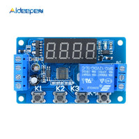 DC 5V 12V 24V 10A Adjustable Time Delay Relay Module LED Digital Timming Relay Timer Delay Trigger Switch Timer Control Switch