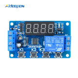 DC 5V 12V 24V 10A Adjustable Time Delay Relay Module LED Digital Timming Relay Timer Delay Trigger Switch Timer Control Switch