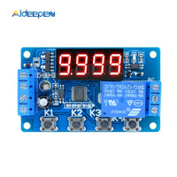 DC 5V 12V 24V 10A Adjustable Time Delay Relay Module LED Digital Timming Relay Timer Delay Trigger Switch Timer Control Switch