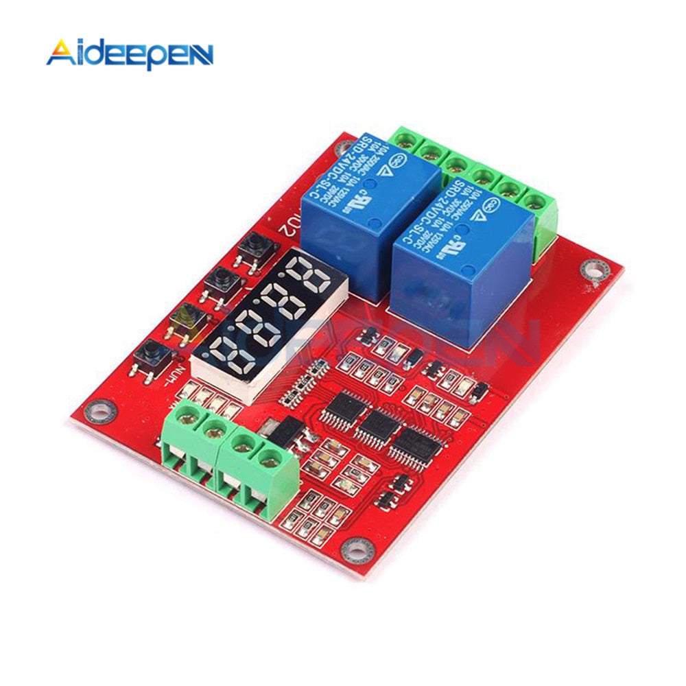 DC 5V 12V 24V 2 Channel Multi Function Relay Module Time Delay Relay S ...