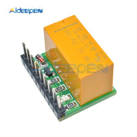 DC 5V/12V DPDT Double Pole Double Throw Relay Module Polarity Reversal Switch Board for Stereo Audio Motor Polarity reversal PLC