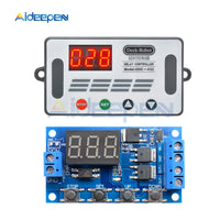 DC 5V 30V Dual MOS Time Delay Relay High Level Trigger LED Digital Display Cycle Time Timer Delay Switch Circuit 12V 24V 0 999