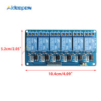 DC 5V 6 Channel Relay Module with Light Coupling Optocoupler Insulation for Arduino Raspberry Pi Expansion Board