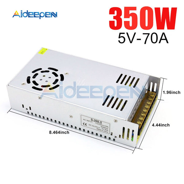 DC 5V 70A 350W Switching Power Adapter 5V 70A 350 Watts Voltage Converter Regulated Switch Power Supply for LED