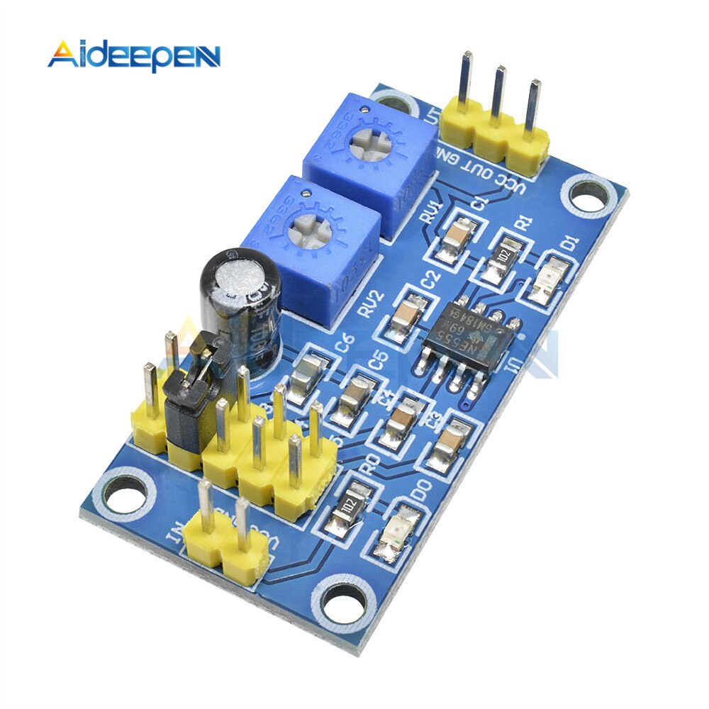 DC 5V NE555 Adjustable Pulse Generator Module adjustable Frequency Dut ...