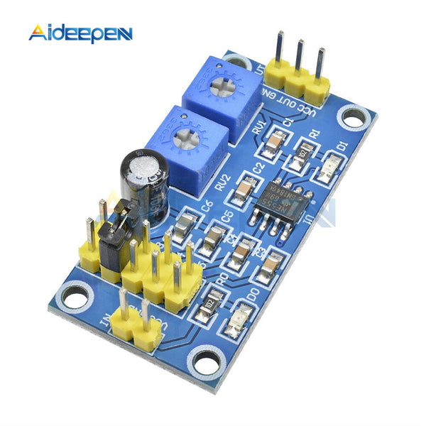 NE555 Adjustable Frequency Square Wave Signal Generator Module – Duty Cycle Control For Arduino