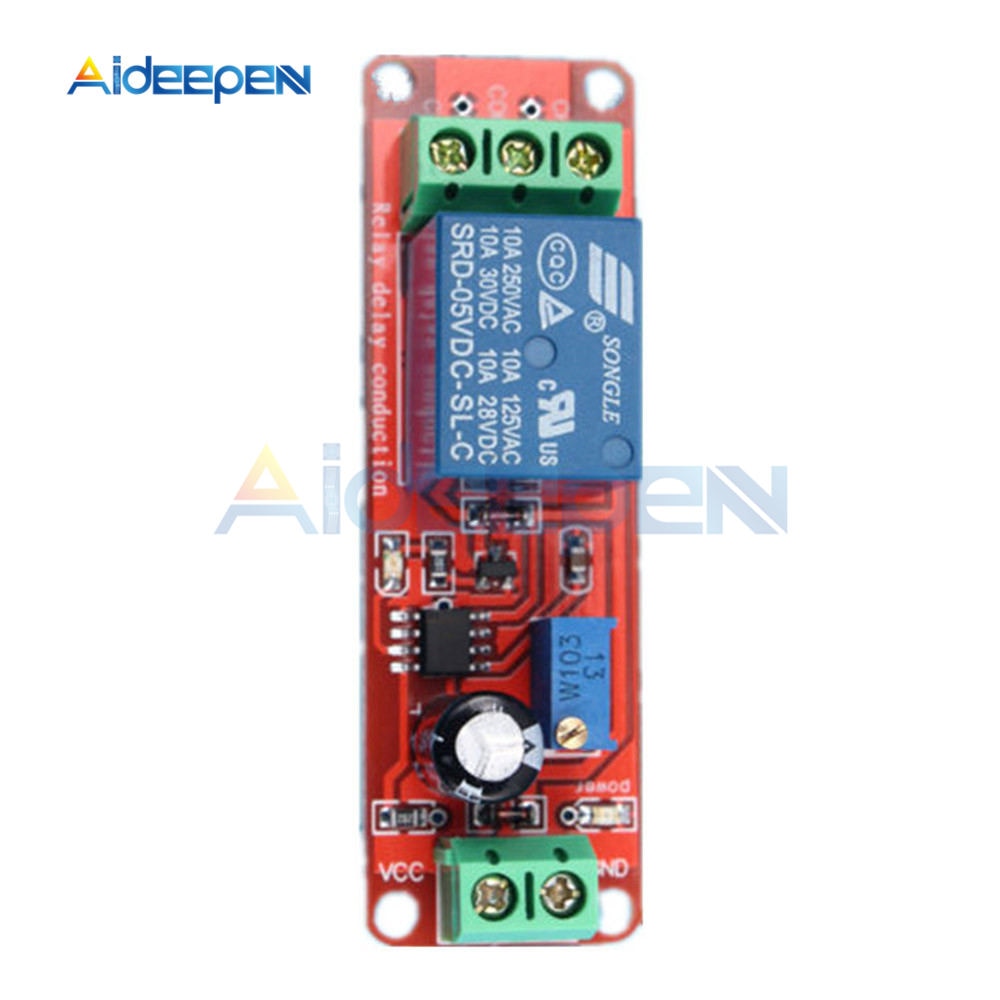 DC 5V NE555 Timer Switch Adjustable Module 5V Delay Relay Shield Timin ...