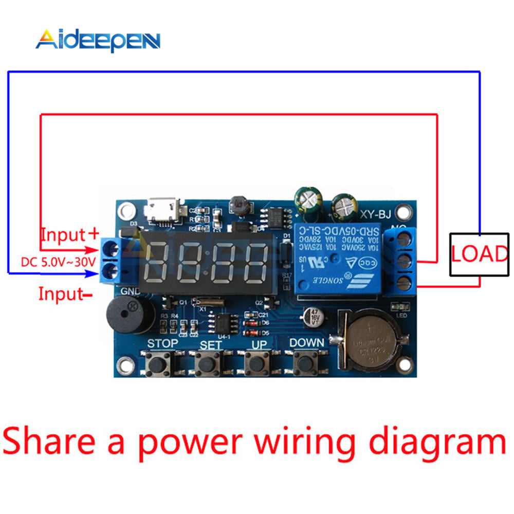 DC 5V Real time Timing Delay Timer Relay Module Switch Control Clock S ...