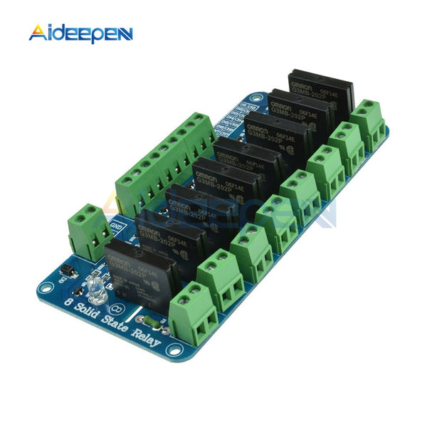 Ssr 8 Channel Module DC 5V SSR 8 Channel Solid State Relay Module Low Level G3MB 202P 240V ...