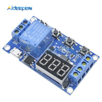 DC 6 30V Support Micro USB 5V LED Display Automation Cycle Delay Timer Control Off Switch Delay Time Relay 6V 9V 12V 24V