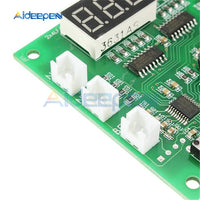 DC 8 60V 2 Way Cooling PWM LED Digital Fan Temperature Controller Temperature Speed Governor Thermostat Regulator 12V 24V 48V