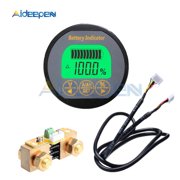 DC 8 80V 50A 100A 350A TR16 Coulomb Counter Meter Battery Capacity Indicator Ammeter Voltmeter Battery Tester for Li ion Lipo