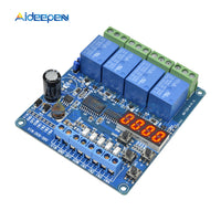 DC 8V 36V 4 Channel Multi function Relay Module Optocoupler Wide Voltage Supply Module Red LED Display 12V 24V