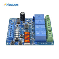 DC 8V 36V 4 Channel Multi function Relay Module Optocoupler Wide Voltage Supply Module Red LED Display 12V 24V