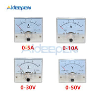 Voltmètre 85C1 dc 0-50v 0-100v 0-300v 0-500 12v Classe de Rectangle 2.5  Analogique dc 0-30V 