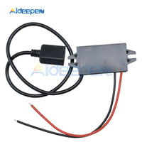 DC DC 12V to 5V Step Down Power Supply Module DC DC Buck Converter USB Female Port Converter Potting Waterproof Power Module