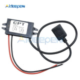 DC DC 12V to 5V Step Down Power Supply Module DC DC Buck Converter USB Female Port Converter Potting Waterproof Power Module