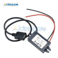 DC DC 12V to 5V Step Down Power Supply Module DC DC Buck Converter USB Female Port Converter Potting Waterproof Power Module