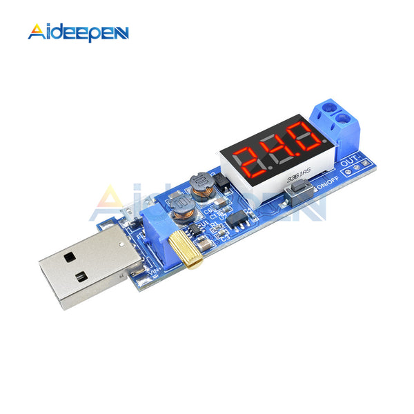DC DC 5V to 3.5V / 12V USB Step UP Down Power Supply Module Adjustable Boost Buck Converter Regulator Module Out DC 1.2V 24V