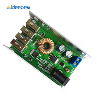 DC DC 9V 12V 24V 36V To 5V Step Down Board 5A 4 USB Output Buck Converter Power Supply Module with Aluminum Shell For Phones