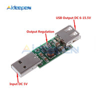 DC DC USB 5V to 6 15V Step Up Boost Converter Voltage inverters Module Adjustable Output DC 6V 7V 8V 9V 12V Board
