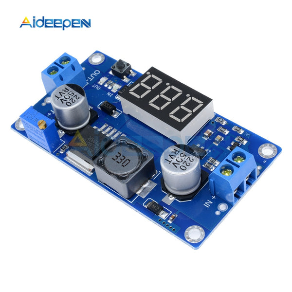 DC DC XL6009 Digital Boost Step Up Power Supply Module Adjustable 4.5 32V to 5 52V Step up Voltage Regulator With LED Voltmeter