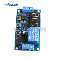 DDC 332 DC 12V Timer Delay Relay LED Digital Relays Trigger Cycle Timer Delay Switch Timing Control Module Board with Car Buzzer