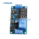 DDC 332 DC 12V Timer Delay Relay LED Digital Relays Trigger Cycle Timer Delay Switch Timing Control Module Board with Car Buzzer