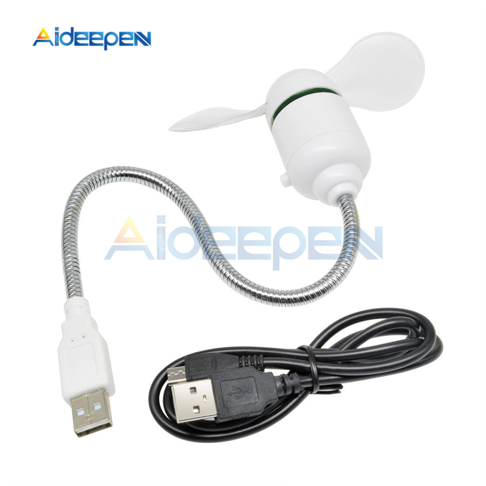 DIY USB LED Light Flash Self Program Fan Edit & Display Green Letters ...