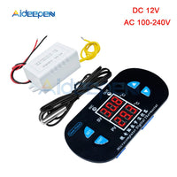 DK W1308 DC 12V AC 100 240V 10A Digital Thermostat Temperature Controller Regulator Heating Cooling Thermometer Dual LED Display