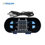 DK W1308 DC 12V AC 100 240V 10A Digital Thermostat Temperature Controller Regulator Heating Cooling Thermometer Dual LED Display