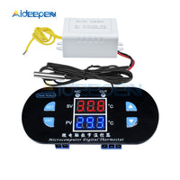 DK W1308 DC 12V AC 100 240V 10A Digital Thermostat Temperature Controller Regulator Heating Cooling Thermometer Dual LED Display