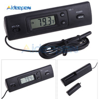 DS 1 Car Digital Thermometer Clock Automotive Time Clock Temperature Gauge Meter Tester Detector Indoor Outdoor