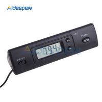 DS 1 Car Digital Thermometer Clock Automotive Time Clock Temperature Gauge Meter Tester Detector Indoor Outdoor
