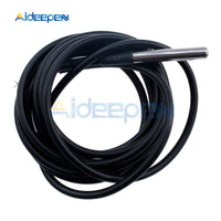 DS18B20 Waterproof Digital Temperature Probe Temperature Sensor Probe NTC Thermistor Thermal Cable 2 Meter 2M