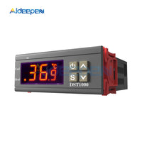 DST1000 DC 12V 24V Digital Thermostat Temperature Controller Heating Cooling DS18B20 Sensor Waterproof Cable Replace STC 1000