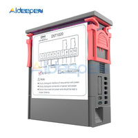 DST1020 DC12V  72V Dual Display Digital Thermostat Temperature Controller DS18B20 Waterproof Sensor Replace STC 1000 12V 24V