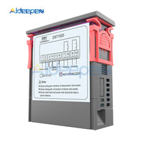 DST1020 Dual Display Digital Thermostat Temperature Controller AC 110 220V DS18B20 Sensor Waterproof Heating Cooling