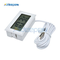 Digital Embedded Thermometer for Freezer Refrigerator Fridge Thermometer 1M Probe Detector Instrument Temperature  50~110 Degree