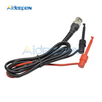 Digital Oscilloscope BNC Probe Test Leads Q9 Male Connector to Dual Alligator Clip Oscilloscope Probe Test Line Cable Test Hook