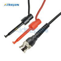 Digital Oscilloscope BNC Probe Test Leads Q9 Male Connector to Dual Alligator Clip Oscilloscope Probe Test Line Cable Test Hook
