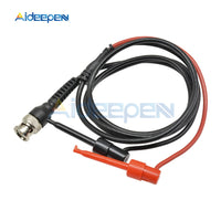 Digital Oscilloscope BNC Probe Test Leads Q9 Male Connector to Dual Alligator Clip Oscilloscope Probe Test Line Cable Test Hook