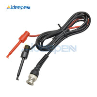 Digital Oscilloscope BNC Probe Test Leads Q9 Male Connector to Dual Alligator Clip Oscilloscope Probe Test Line Cable Test Hook