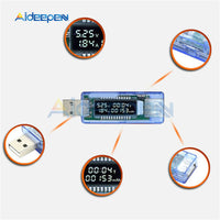 Digital USB Tester Voltmeter Power Bank Diagnostic Tool Current Voltage Doctor Charger Capacity Tester Meter Ammeter