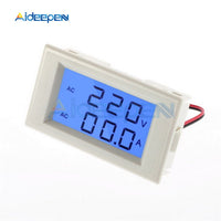 Digital Voltmeter Ammeter AC 80 300V 100A Volt Amp Panel Meter Ampere Meter LED Digital Voltage Current Dual Meter 110V 220V