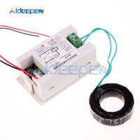 Digital Voltmeter Ammeter AC 80 300V 100A Volt Amp Panel Meter Ampere Meter LED Digital Voltage Current Dual Meter 110V 220V