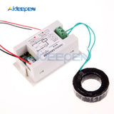 Digital Voltmeter Ammeter AC 80 300V 100A Volt Amp Panel Meter Ampere Meter LED Digital Voltage Current Dual Meter 110V 220V