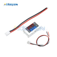 Digital Voltmeter Ammeter DC 100V 10A Panel Amp Volt Voltage Current Meter Tester 0.28" Blue Red Dual LED Display White Case